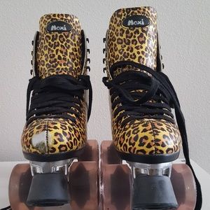 Leopard Roller Skates